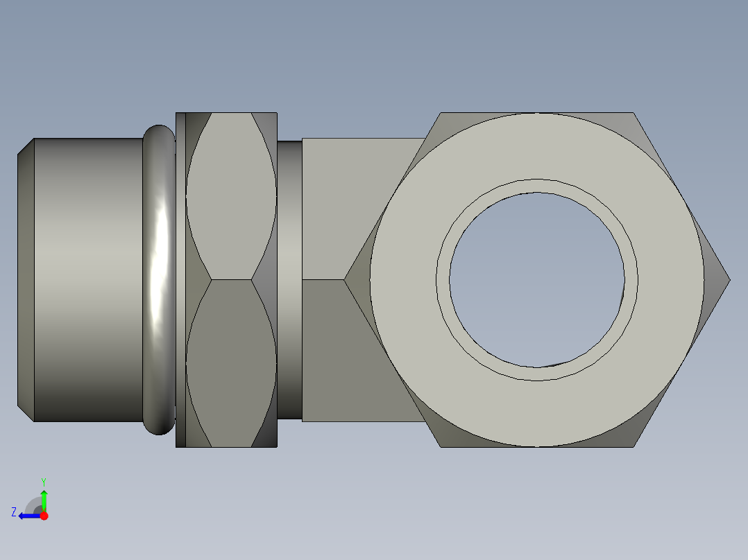 卡套式工业通用硬管接头12_s5bu-s右视图