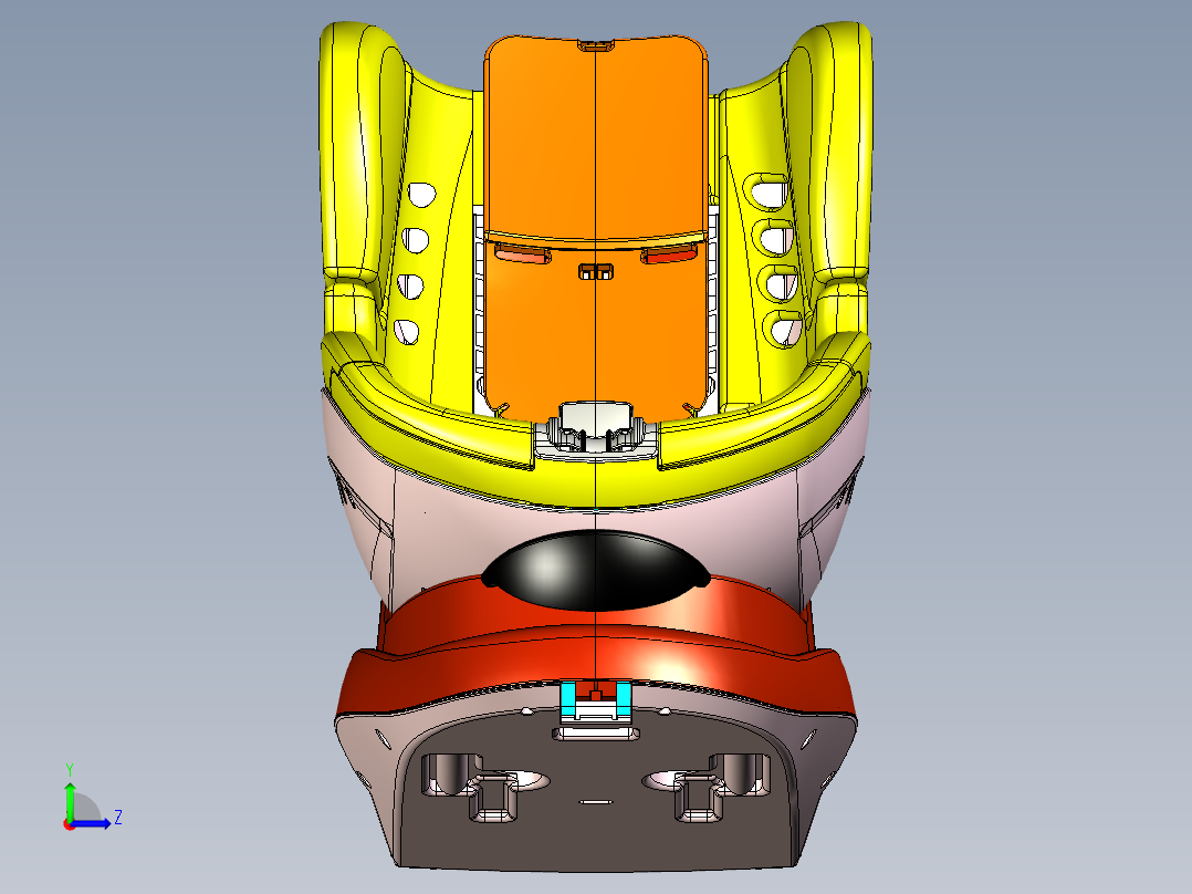 婴幼儿安全座椅左视图