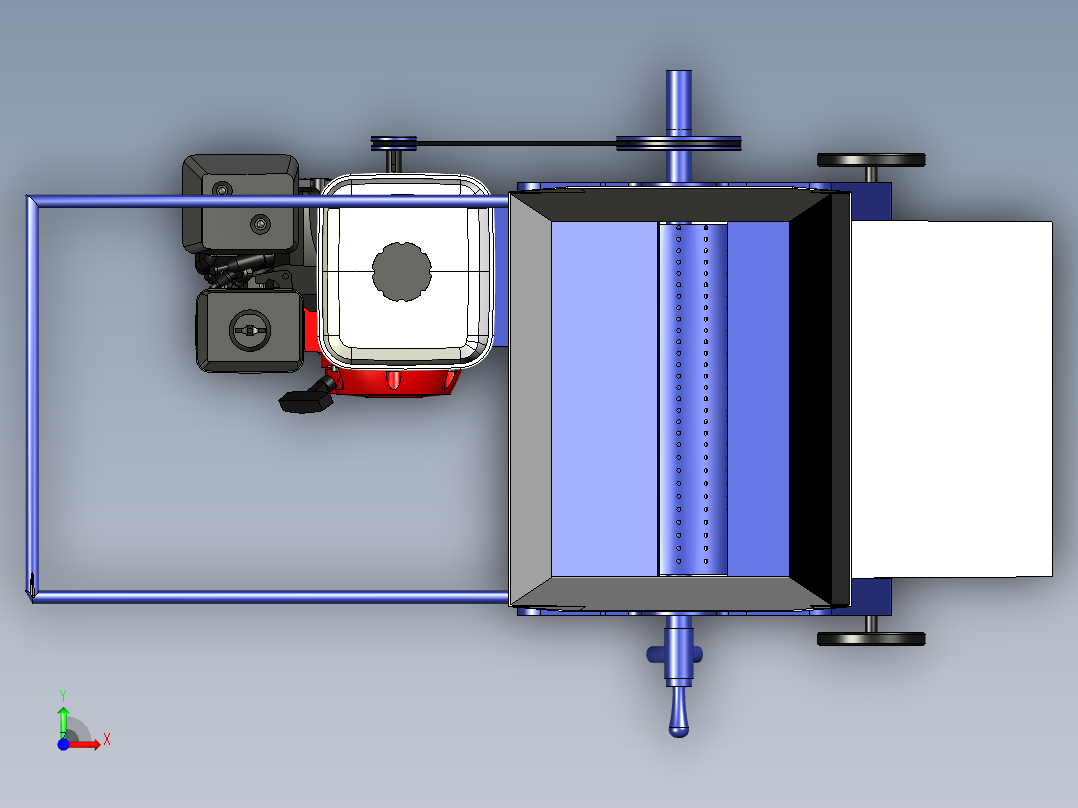 木薯马铃薯土豆粉碎机前视图