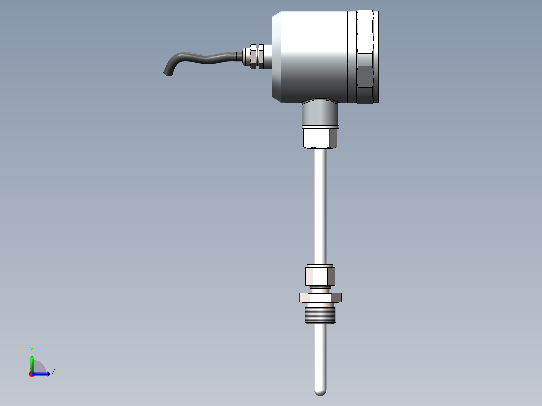 数显温度传感器左视图