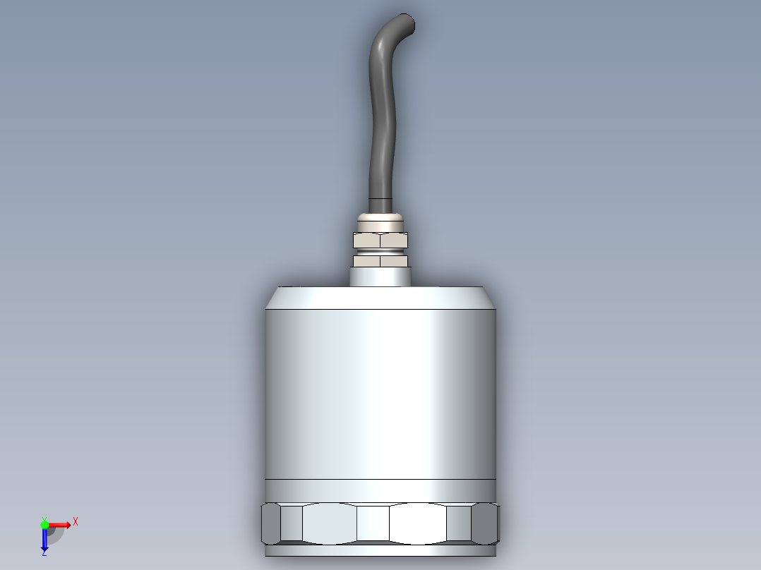 数显温度传感器俯视图