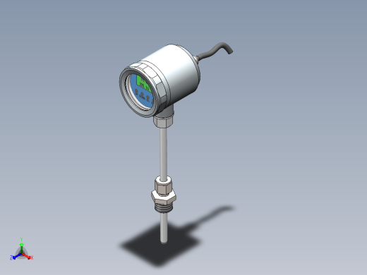数显温度传感器正等轴测缩略图
