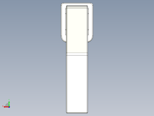 取手(鋁合金)(A)AS-3D多系列多零件图纸模型后视缩略图