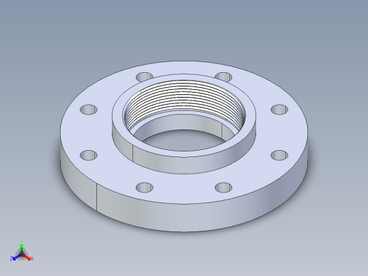 CPVC管件24-Sch80_Flange One-Piece_FPT_9852-040_4in