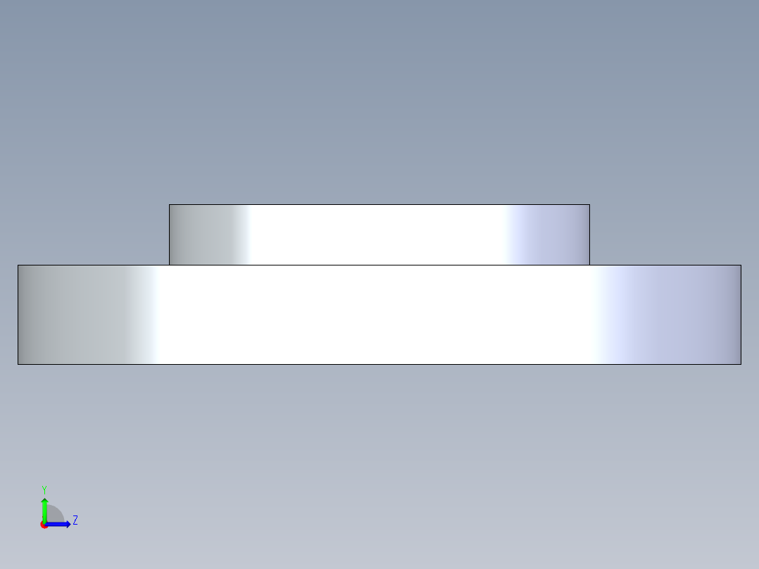CPVC管件24-Sch80_Flange One-Piece_FPT_9852-040_4in左视图