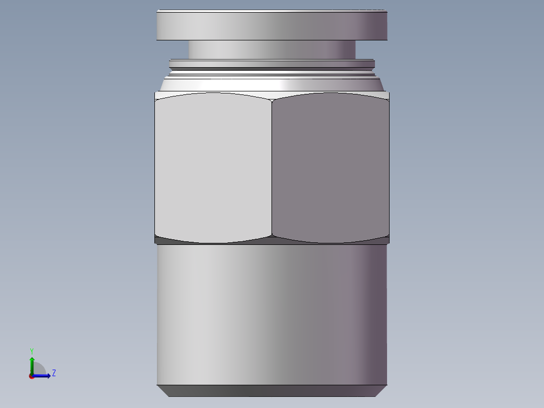 螺纹直通APC10-03（3分10厘）左视图