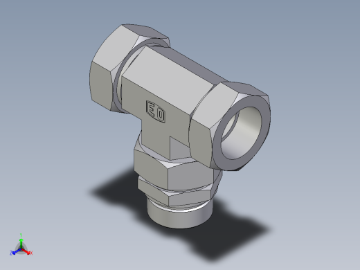 卡套式工业通用硬管接头EO_Assembled_adjustable_standpipe_branch_tee_EVT42LR71
