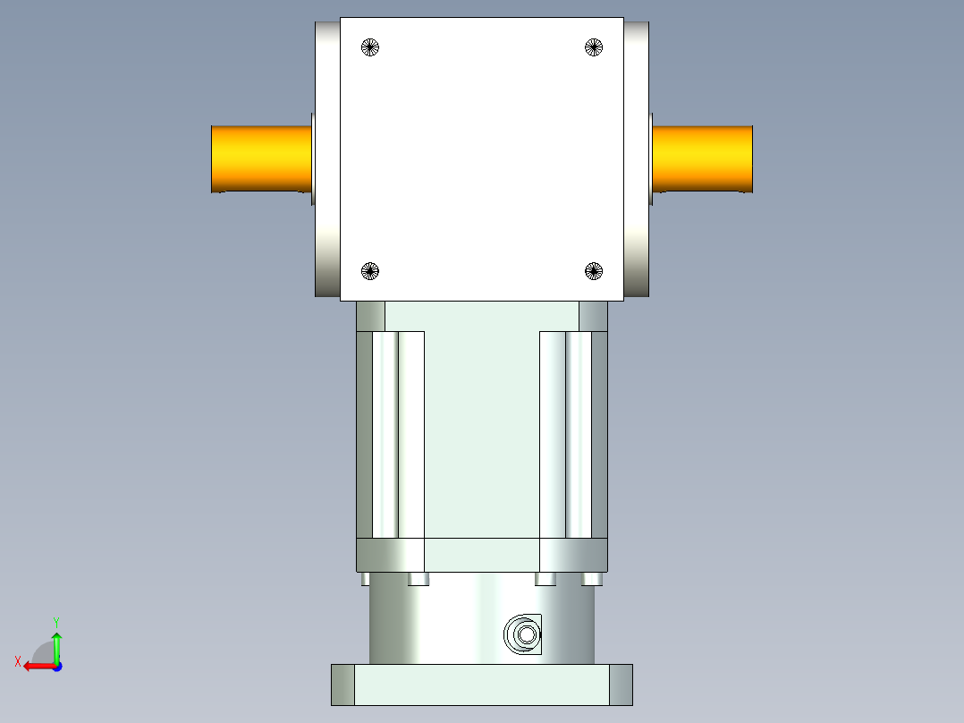 换向器PW170双轴 PLX142-L2 35-114.3-200-M12-10B.stp后视图