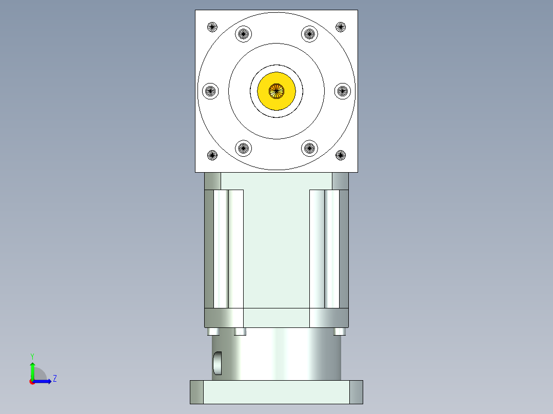 换向器PW170双轴 PLX142-L2 35-114.3-200-M12-10B.stp左视图