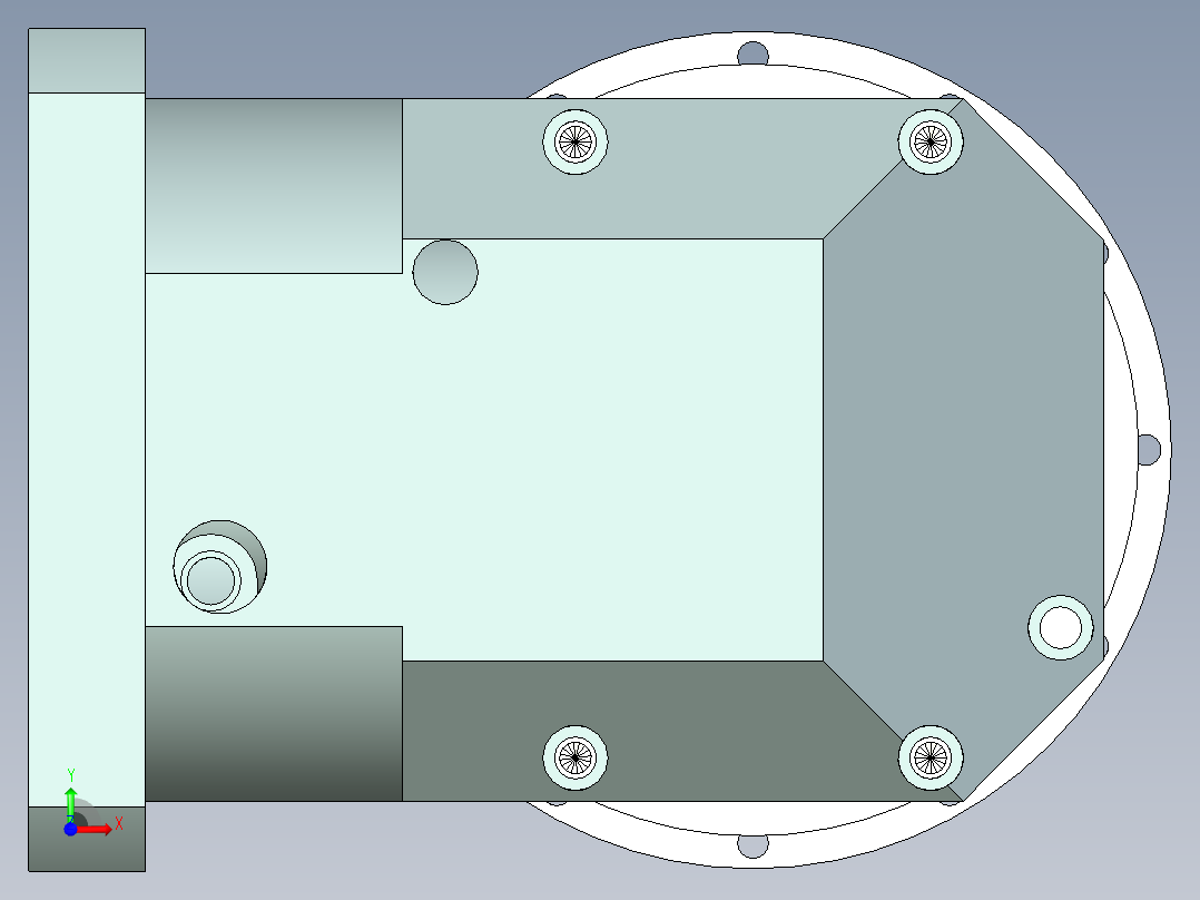 直齿ZPLH160-L2 35-114.3-200-M12.stp前视图