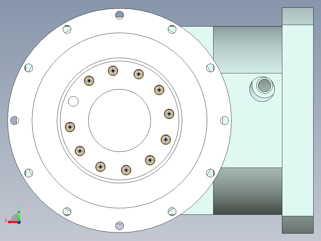 直齿ZPLH160-L2 35-114.3-200-M12.stp后视图