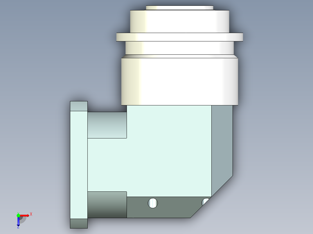 直齿ZPLH160-L2 35-114.3-200-M12.stp俯视图