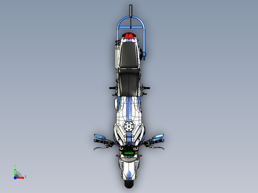 摩托车ducati-rs-project-SolidWorks-stp-igs格式前视缩略图