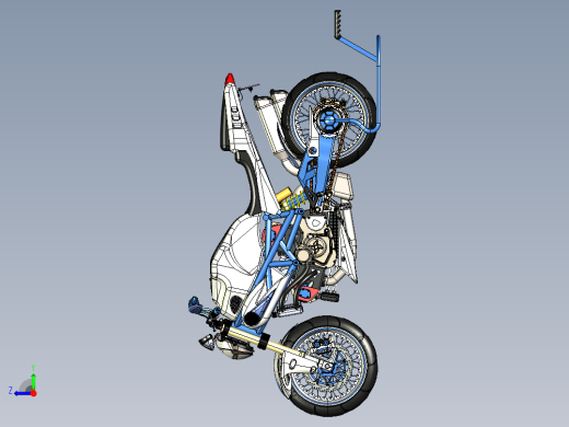 摩托车ducati-rs-project-SolidWorks-stp-igs格式右视缩略图