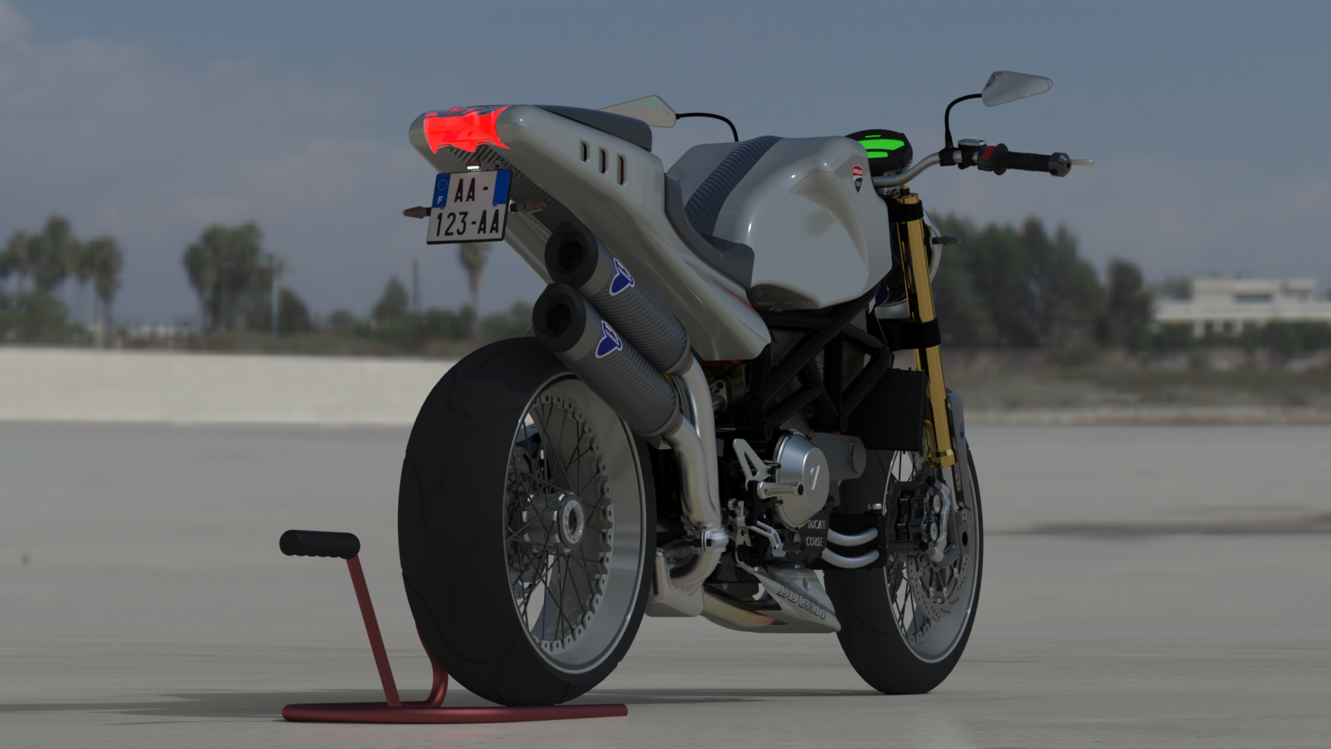 摩托车ducati-rs-project-SolidWorks-stp-igs格式