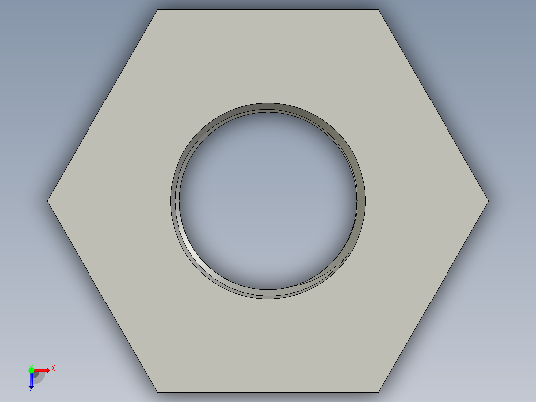 船舶管路系统SeaCor_ReducerBushing_FPTxSPIG_37J138210_1.5in x 0.75in俯视图