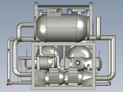 液压系统管道设备前视缩略图