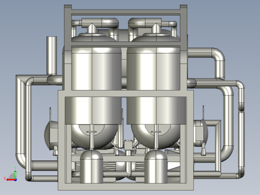 液压系统管道设备后视缩略图