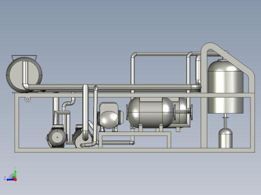 液压系统管道设备右视缩略图