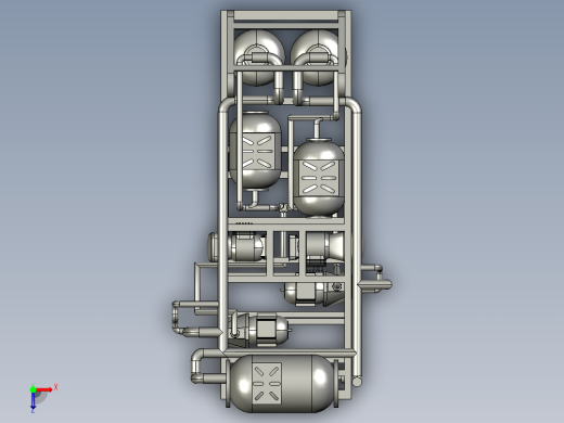 液压系统管道设备俯视缩略图