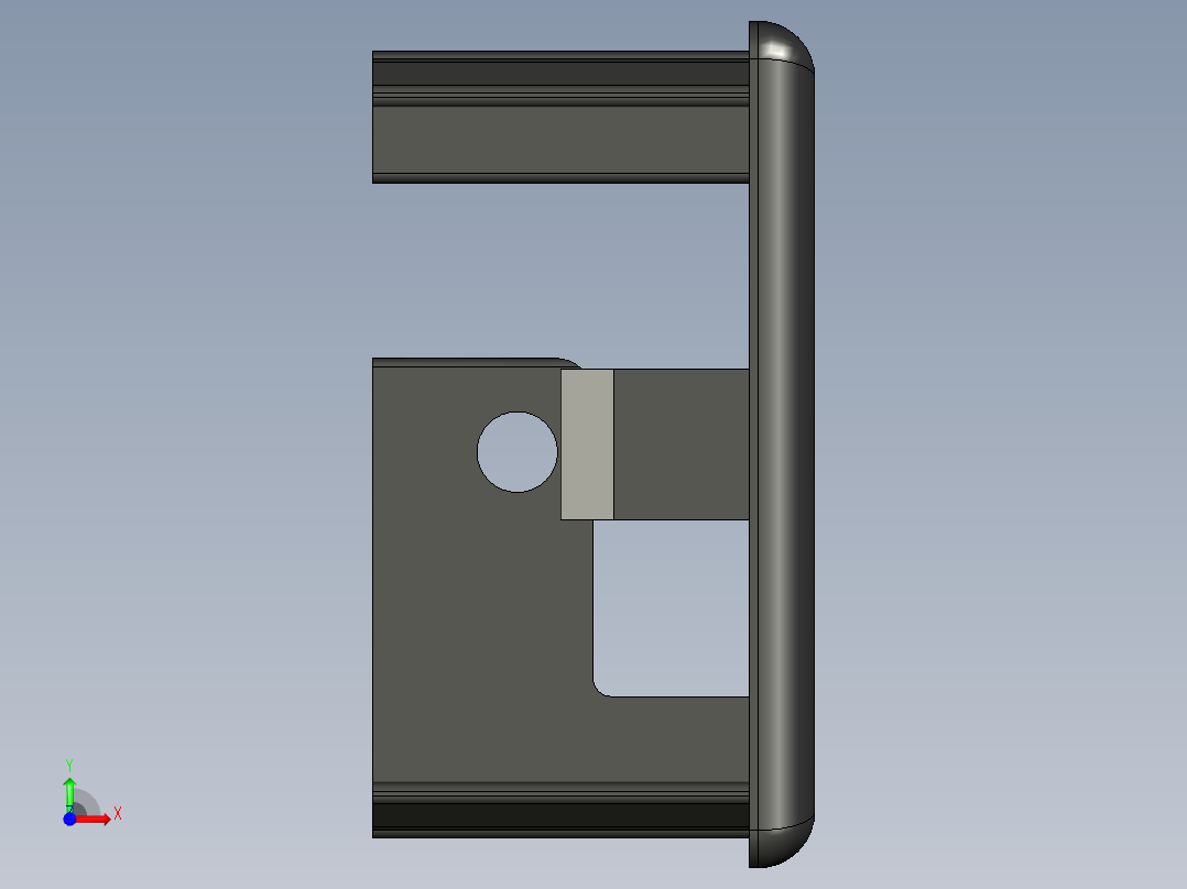 型材-BR CABLE DUCT CAP 45X45 3842535676前视图