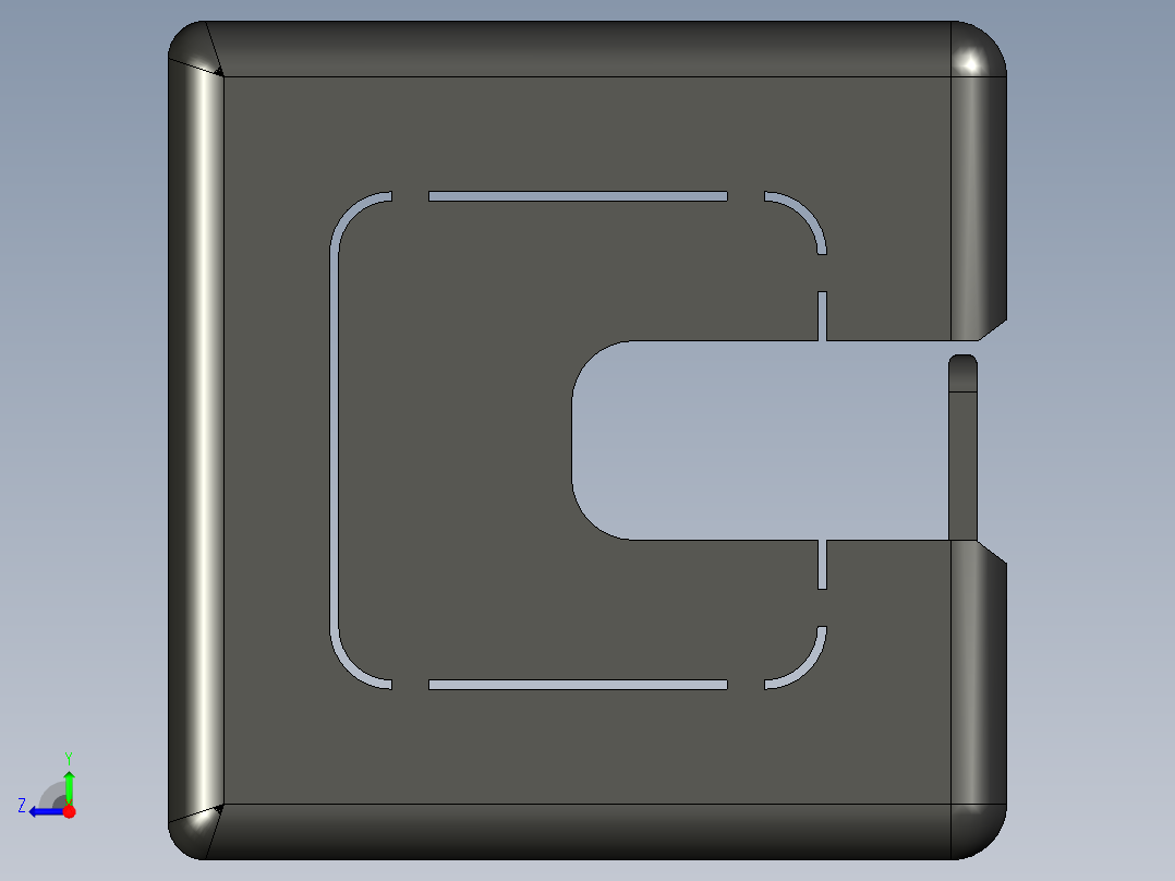 型材-BR CABLE DUCT CAP 45X45 3842535676右视图