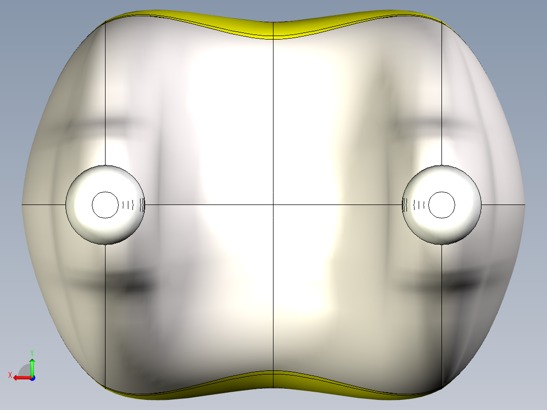 负温度系数热敏电阻（NTC）电热调节器。该器件由一个NTC芯片组成，焊接在两根镀锡铜线之间后视图