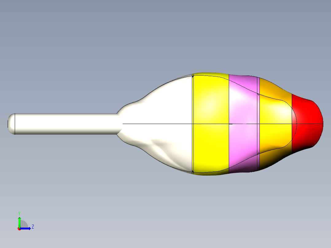 负温度系数热敏电阻（NTC）电热调节器。该器件由一个NTC芯片组成，焊接在两根镀锡铜线之间左视图