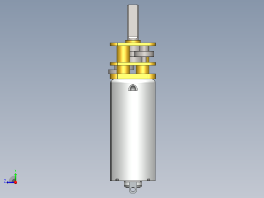 10RPM 6V 60mA 3mm轴迷你DC齿轮变速箱电机右视缩略图