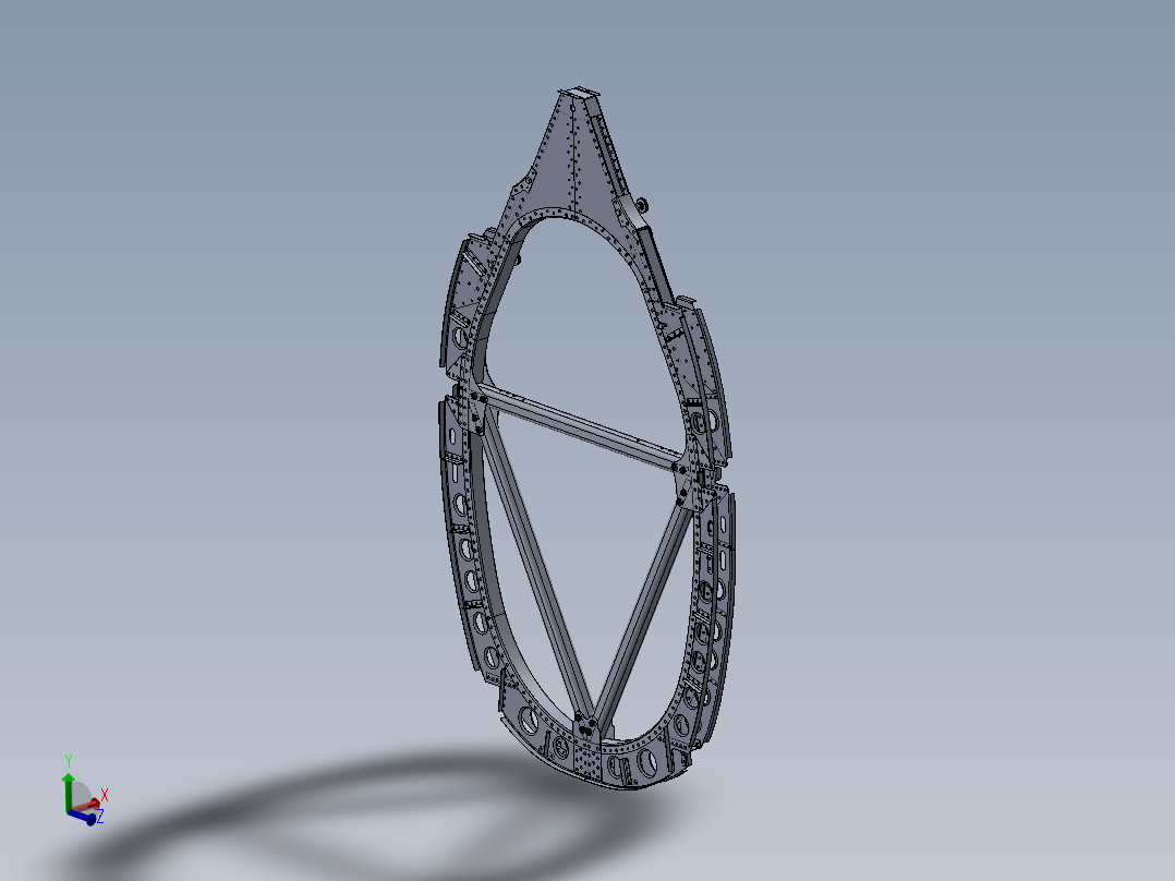 机身框飞行员后面的框