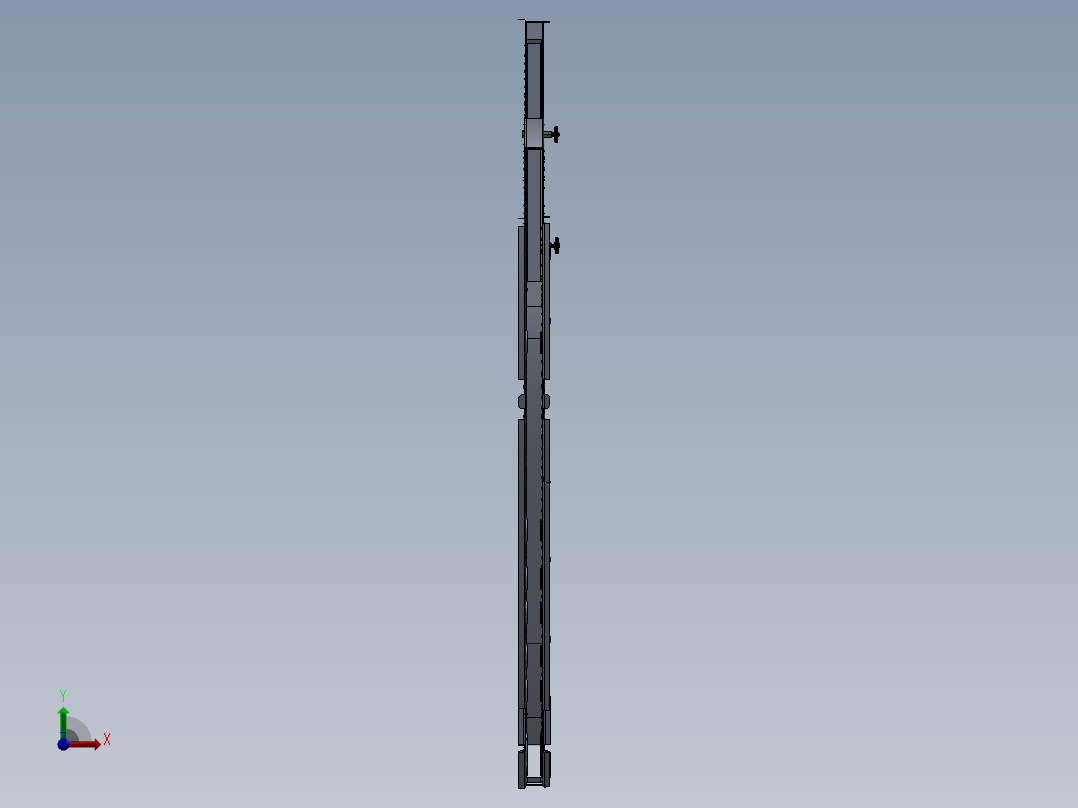机身框飞行员后面的框前视图