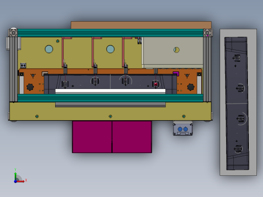 天窗装配线-OFFLINE(中横梁预装工位)sw16可编辑+工程图前视缩略图