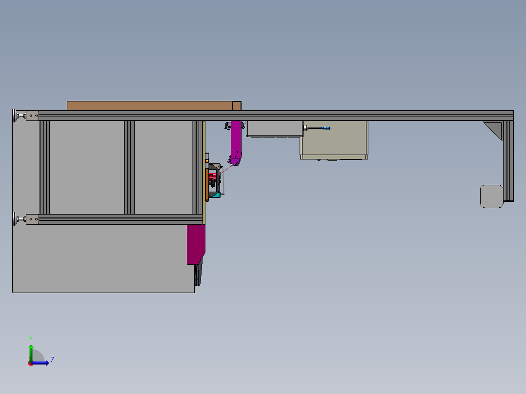 天窗装配线-OFFLINE(中横梁预装工位)sw16可编辑+工程图左视图