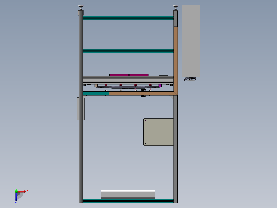 天窗装配线-OFFLINE(中横梁预装工位)sw16可编辑+工程图俯视图