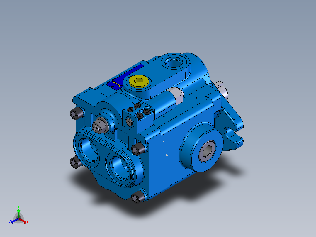 Continental Hydraulics-HPV-20B35-RF-O-1R液压元件正等轴测图