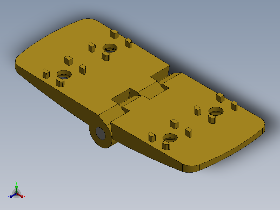 铰链、-合页cerniera-a-li正等轴测图
