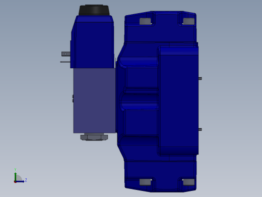 液压阀左视缩略图