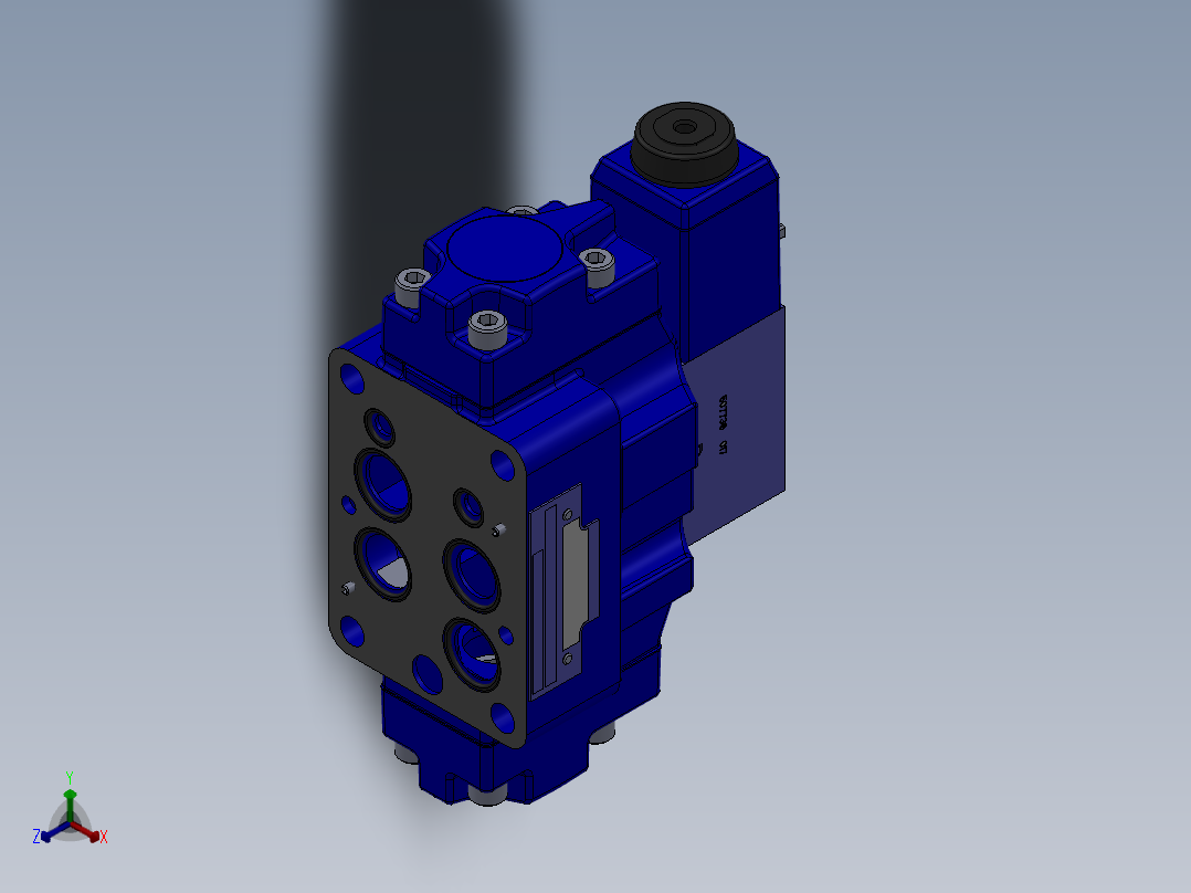 液压阀正等轴测图