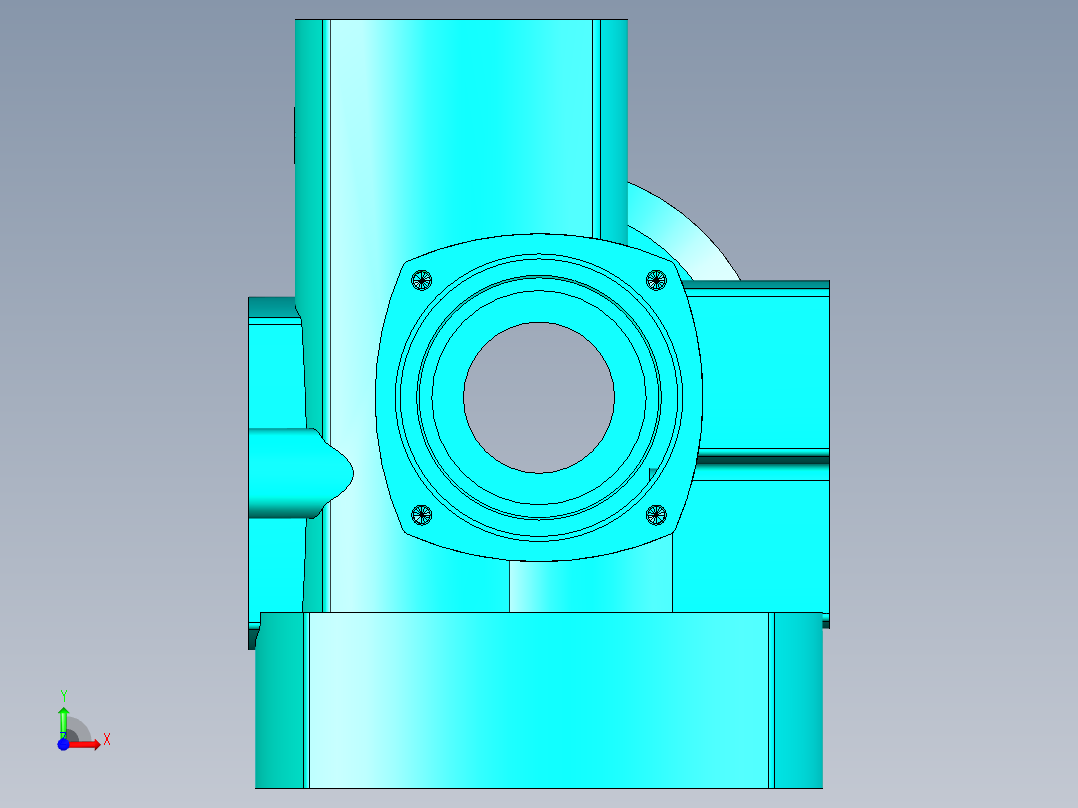 一种用于工业生产的传动零件前视图