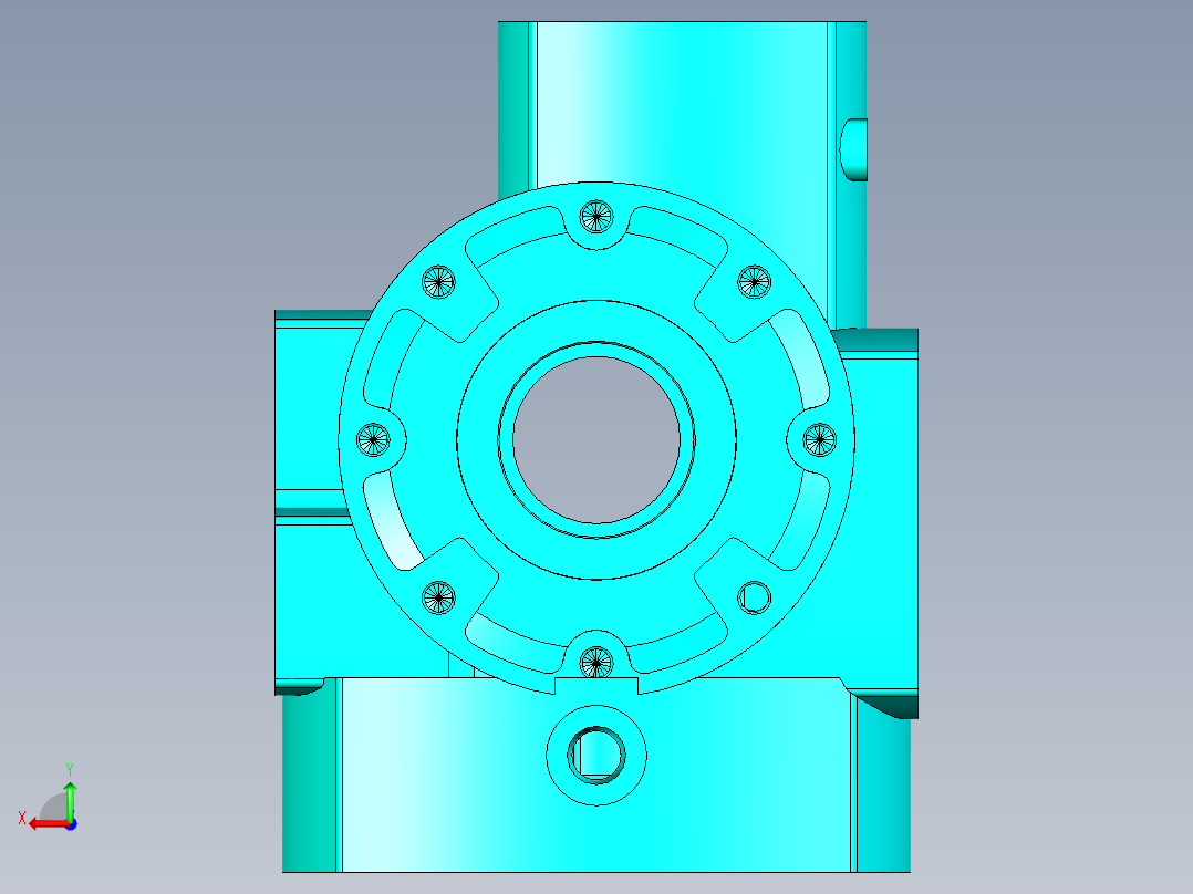 一种用于工业生产的传动零件后视图