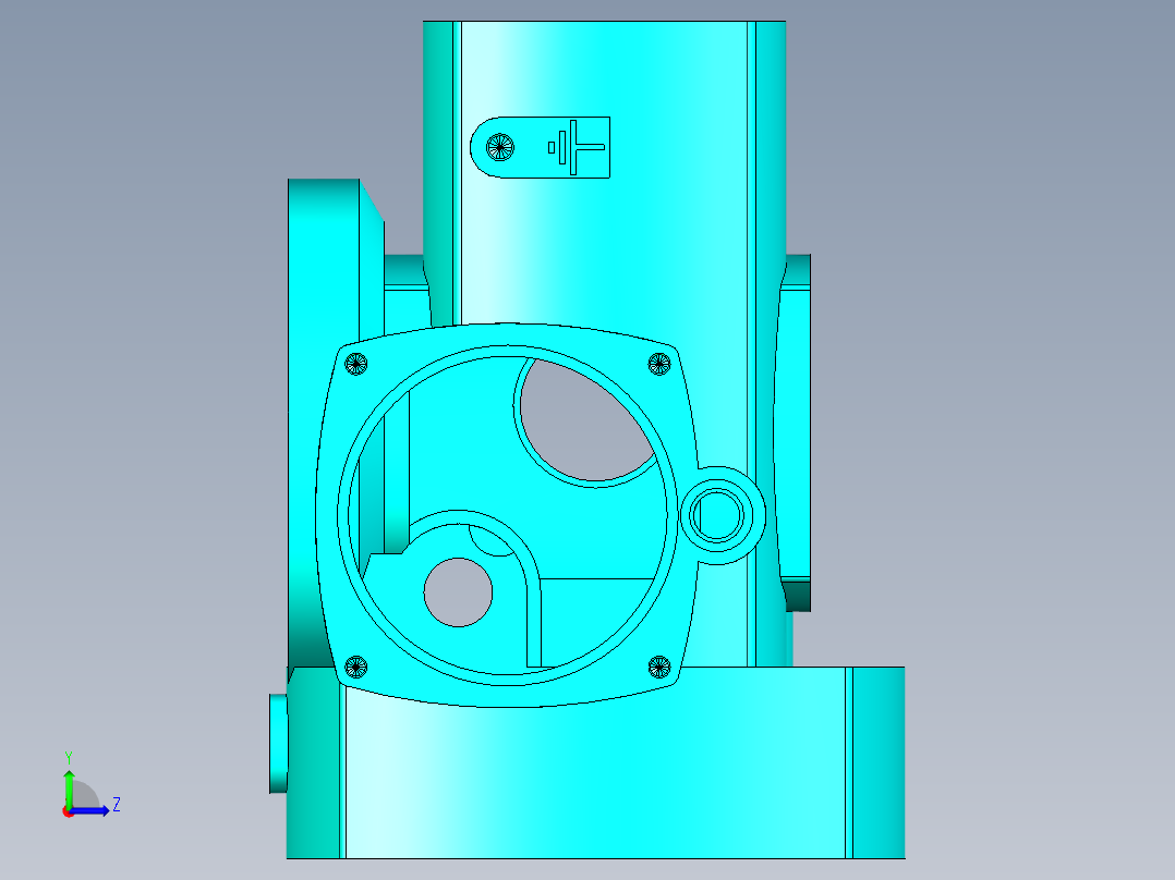 一种用于工业生产的传动零件左视图