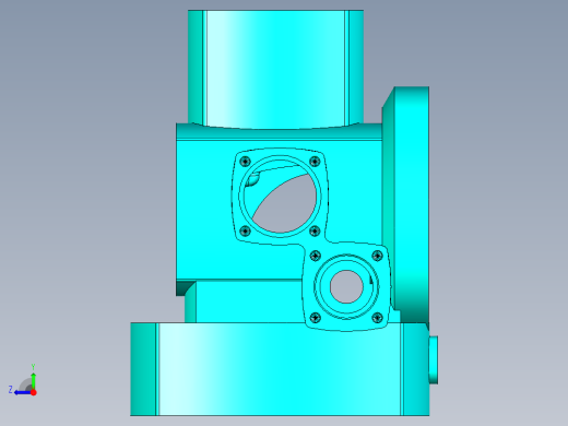一种用于工业生产的传动零件右视缩略图