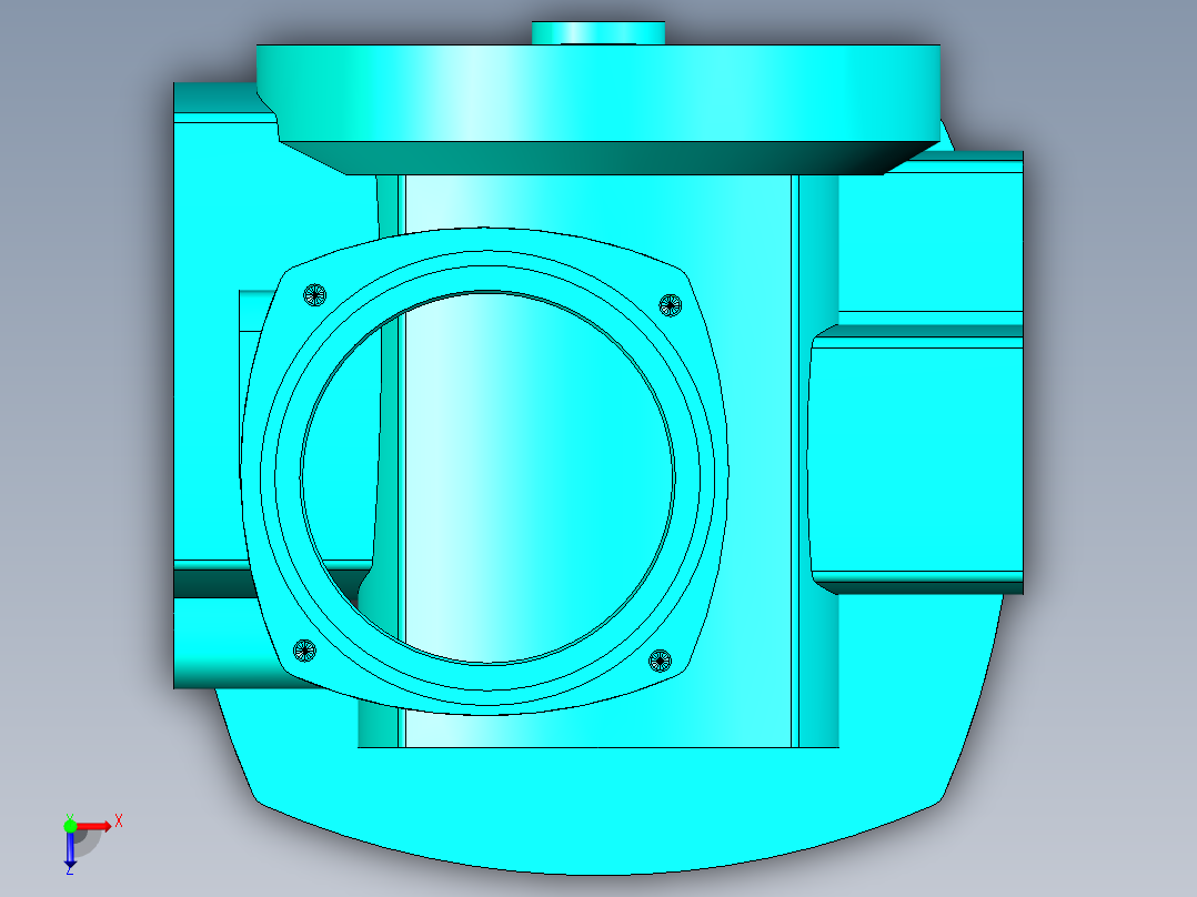 一种用于工业生产的传动零件俯视图