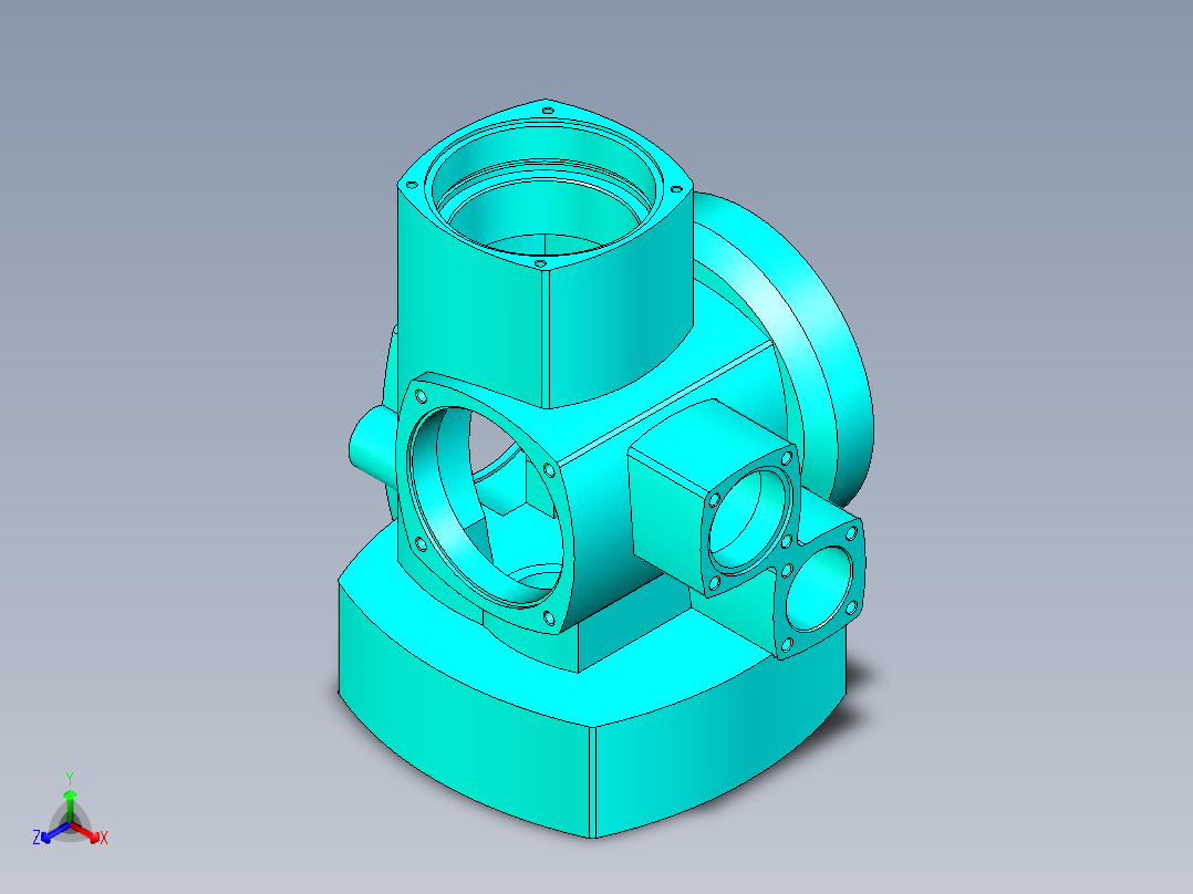 一种用于工业生产的传动零件正等轴测图