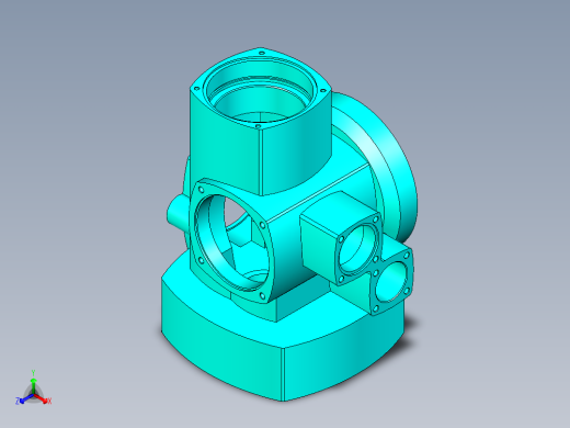 一种用于工业生产的传动零件正等轴测缩略图
