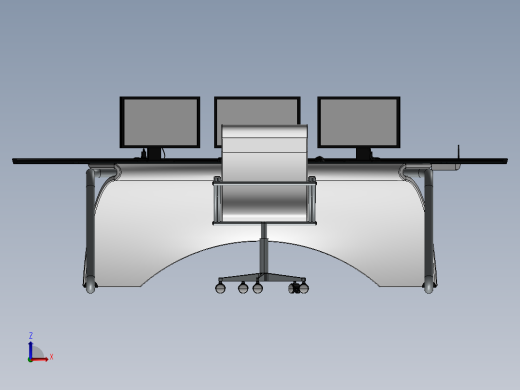 电脑桌(54)前视缩略图