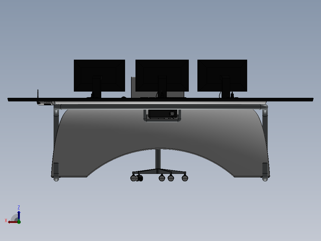 电脑桌(54)后视图