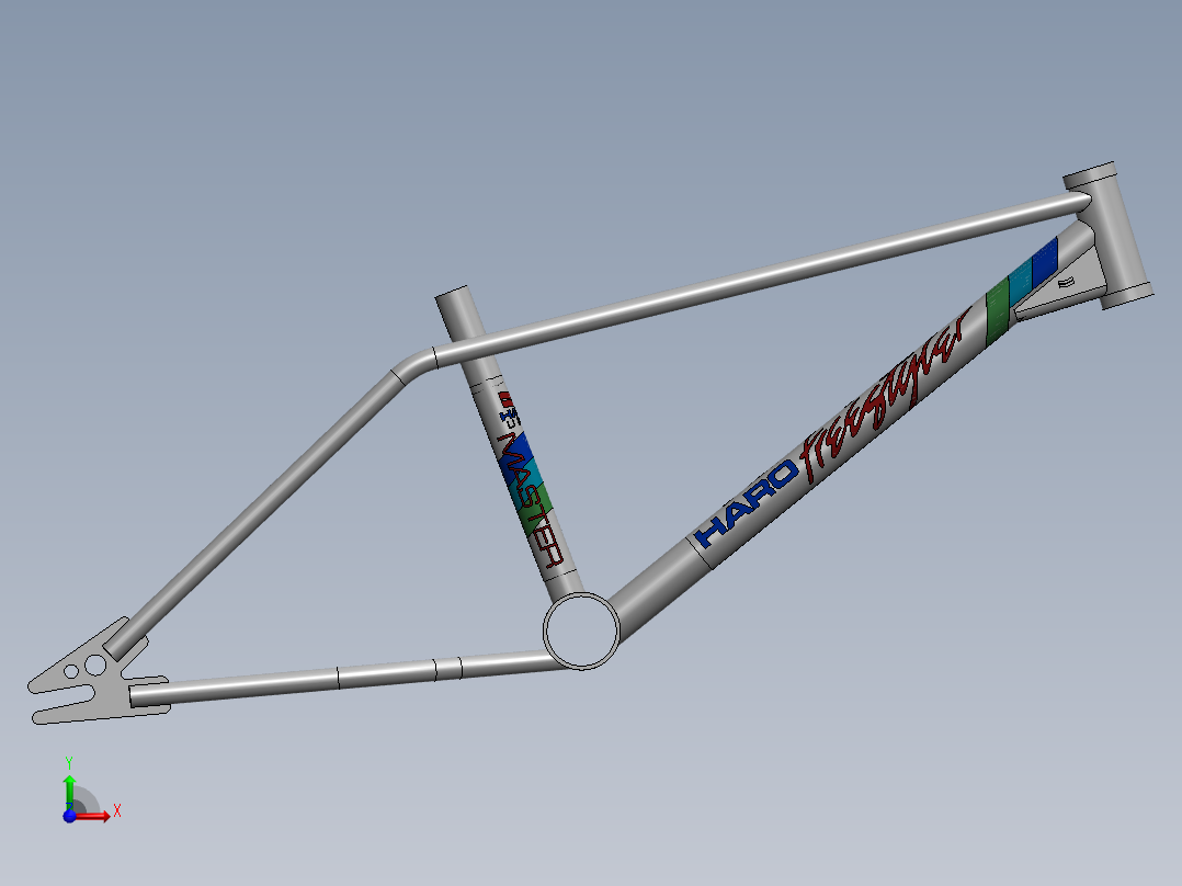 哈罗车架前视图