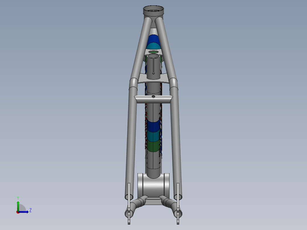 哈罗车架左视图