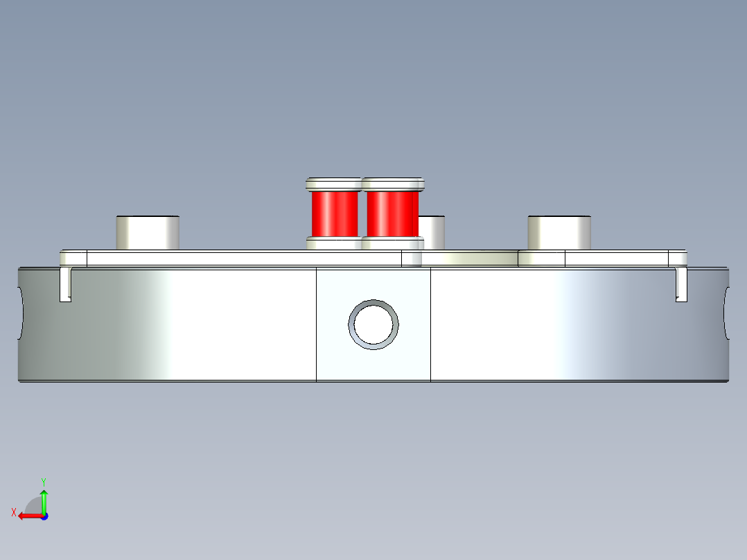 自动抱紧套环后视图